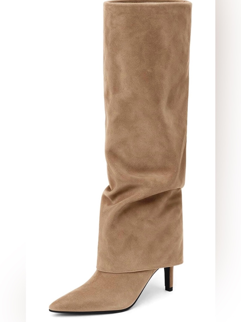 🆕Slouch Knee-High Pointed-Toe Boot - Picture 1 of 2